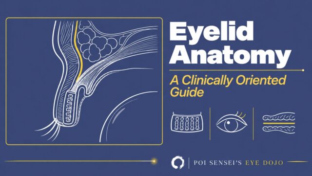 Eyelid anatomy: a clinically oriented guide. A line drawing of a sagittal section of the upper eyelid, with the orbital septum highlighted