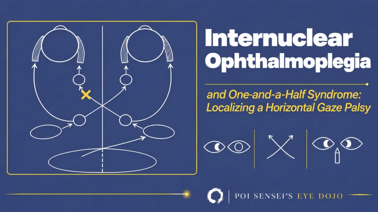Internuclear ophthalmoplegia and one-and-a-half syndrome: the horizontal gaze pathway seen from above